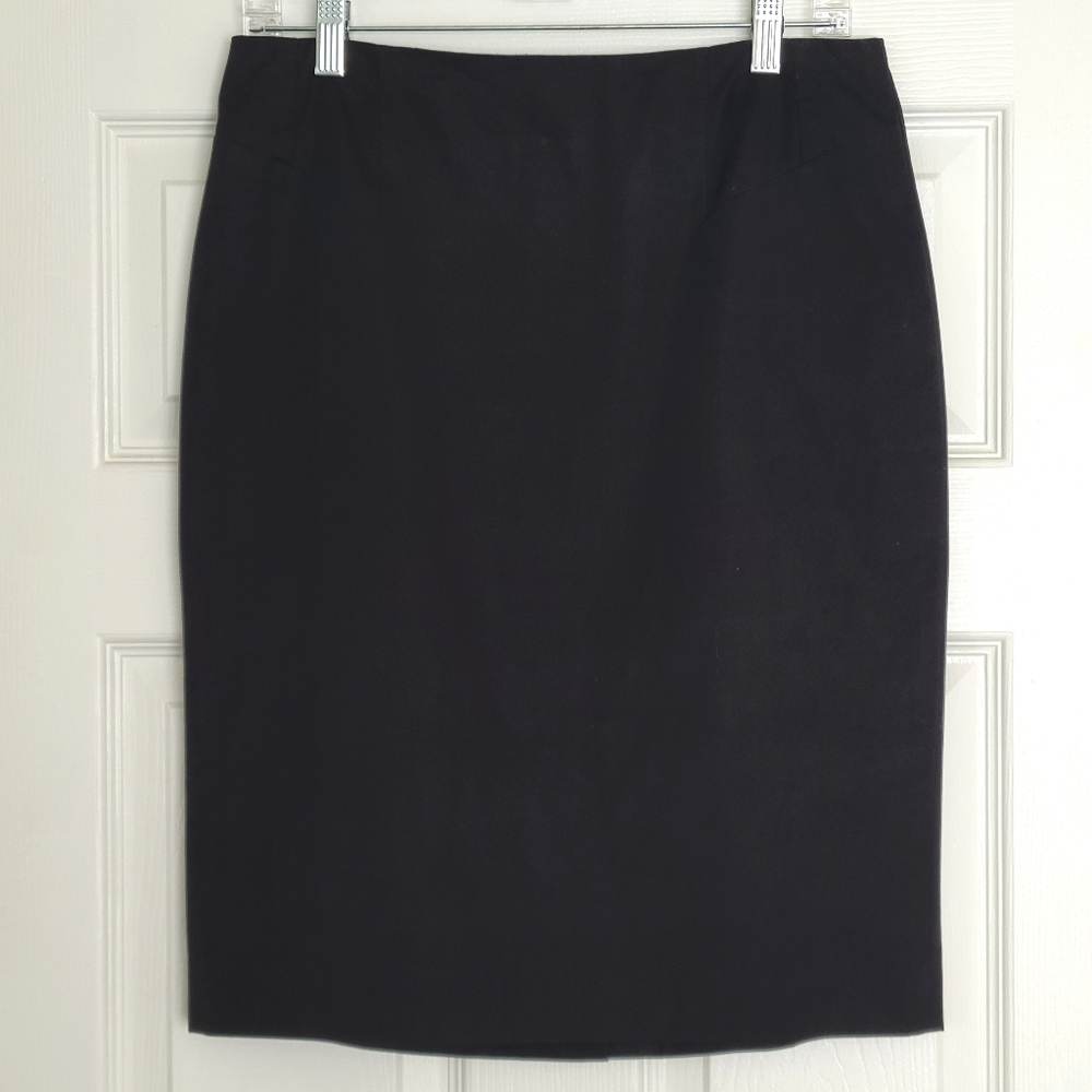 Ann Taylor Pencil Skirt with Zipper Black 6